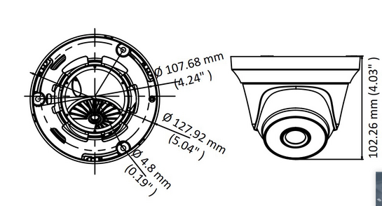 HIKVISION HIWATCH υβριδική κάμερα HWT-T220-M, 2.8mm, 2MP, IP66, IR 40m