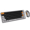 ALCATROZ BT5.3/2.4G MULTI-DEVICE RECHARGEABLE KEYBOARD & MOUSE TETRIZ AIR 300C AUTUMN BLACK