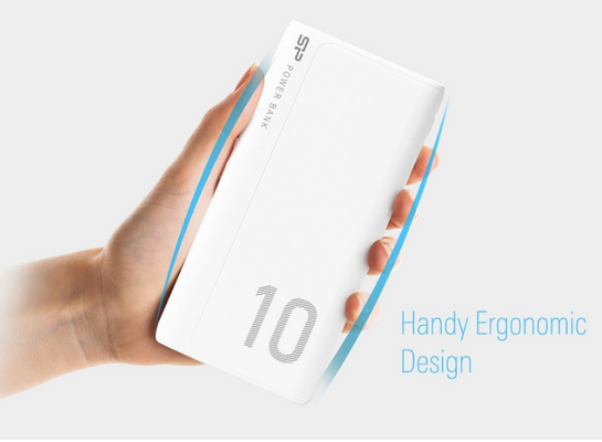 SILICON POWER power bank GP15, 10000mAh, 2x USB output, 2.1A, λευκό