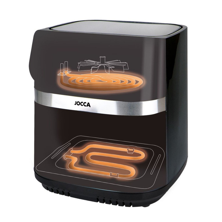 JOCCA DIGITAL FRYER 9L DOBLE RESISTANCE AND VENTANA 2200W BLACK
