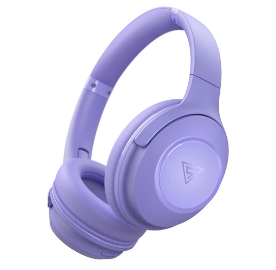 DOQAUS headphones FOCUS 5, ασύρματα & ενσύρματα, Φ40mm, 1000mAh, μωβ