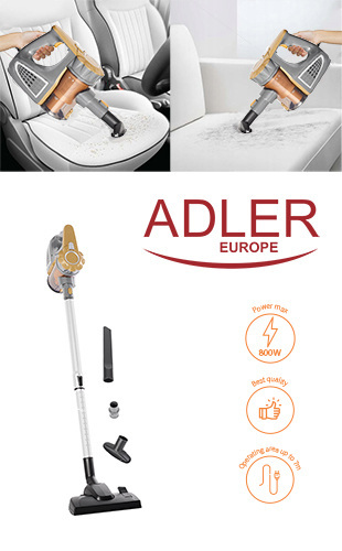 ADLER UPRIGHT VACUUM CLEANER - HANDHELD AD7036