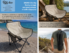 BRUNO καρέκλα παραλίας-κάμπινγκ SOL-Bay BRN-0295, αναδιπλούμενη, 61x53x65cm