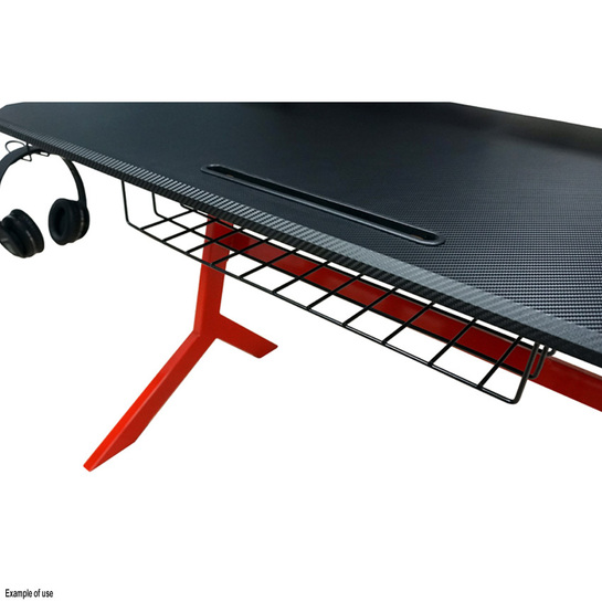 LC-POWER GAMING DESK WITH EXTRA SHELVES BLACK/RED LC-GD-1R