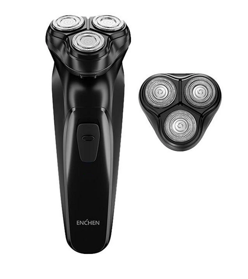 ENCHEN Ξυριστική μηχανή 3D Blackstone, κεφαλή 3D, USB, μπαταρία, μαύρη