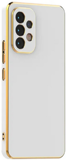 Bodycell Gold Plated - Θήκη Σιλικόνης Samsung Galaxy A32 5G - White