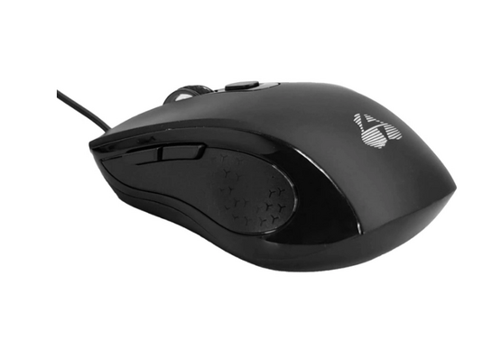 POWERTECH ενσύρματο ποντίκι PT-1290, οπτικό, έως 1600DPI, μαύρο