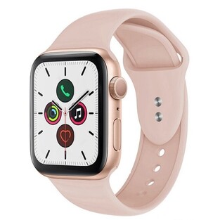 Crong Liquid Λουράκι Premium Σιλικόνης Apple Watch Ultra/SE/8/7/6/5/4 (49/45/44mm) - Pink Sand