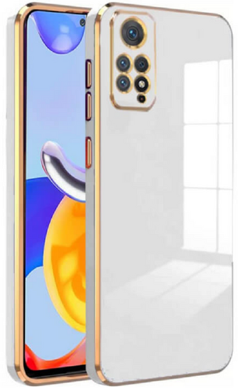Bodycell Gold Plated - Θήκη Σιλικόνης Xiaomi Redmi Note 11 Pro  Redmi Note 12 Pro 4G - White