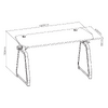 WHITE SHARK GAMING DESK WITH USB LIGHT EFFECTS MEDUSA