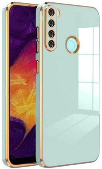 Bodycell Gold Plated - Θήκη Σιλικόνης Xiaomi Redmi Note 8 / Note 8 2021 - Mint Green
