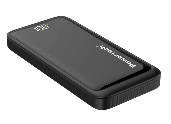 POWERTECH power bank PT-1326 με οθόνη, 10000mAh, 22.5W, μαύρο