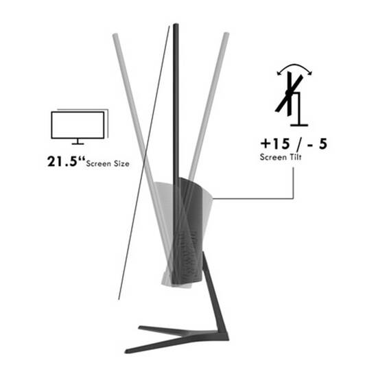 ARMAGGEDDON GAMING MONITOR 22' PIXXEL+ PRO SERIES SUPER 120 WHITE