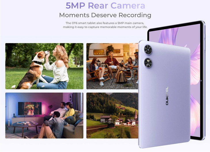 OUKITEL tablet OT6, 10.1" FHD+, 4/64GB, 8000mAh, Android 13, γκρι