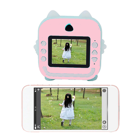 LAMTECH BLUETOOTH KID INSTANT CAMERA WHITE/PINK LAM114291