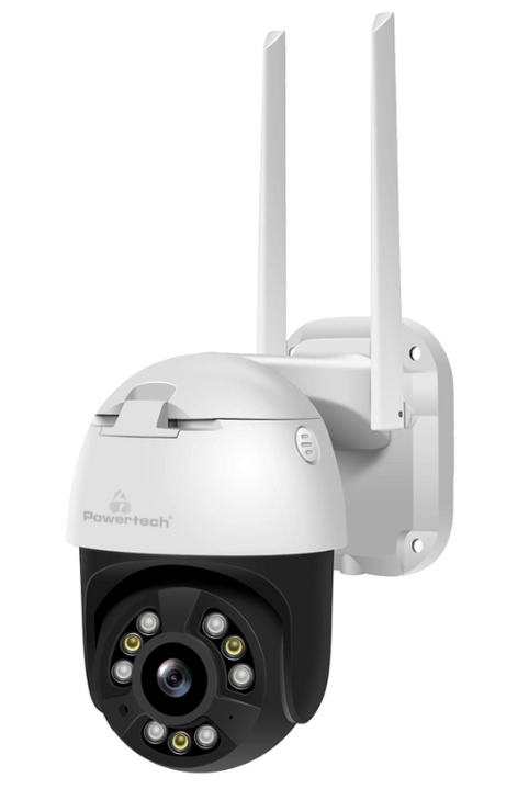 POWERTECH smart κάμερα PT-1086, 4MP, 4x digital zoom, Wi-Fi, PTZ, IP65