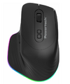 POWERTECH ασύρματο gaming ποντίκι PT-1253, 2.4GHz & Bluetooth, 2000DPI, 650mAh, RGB, μαύρο