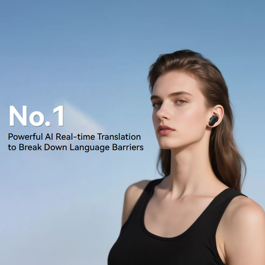 BLACKVIEW BT5.4 ENC EARBUDS WITH AI TRANSLATE FUNCTION BLACK AIRBUDS30-B