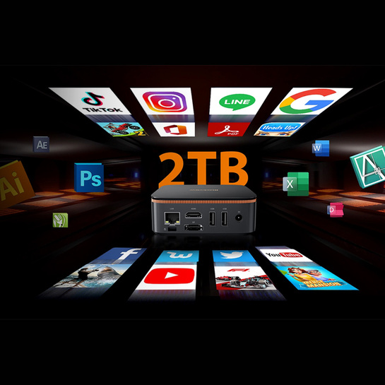 BLACKVIEW MINI PC AMD RYZEN3 3300U 16GB DDR4 512GB SSD 2280 4K WIFI5 WIN 11 PRO BLACK