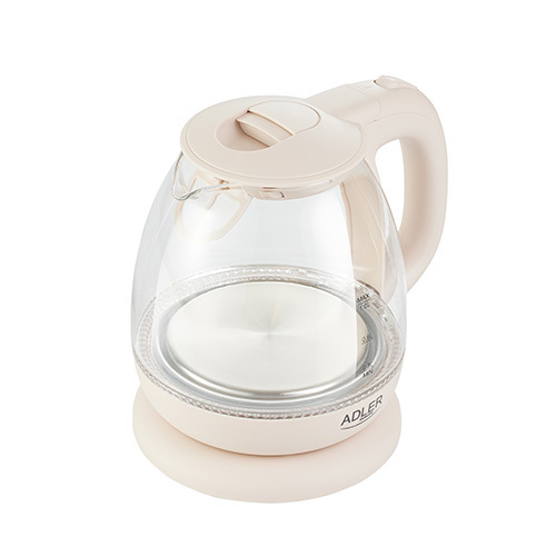 ADLER ELECTRIC GLASS KETTLE 1L CREAM  AD1283C