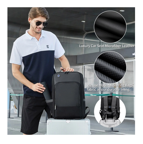 ARCTIC HUNTER τσάντα πλάτης B00403 με θήκη laptop 15.6", USB, 19L, μαύρη