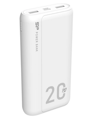 SILICON POWER power bank QS15, 20000mAh, 2x USB & USB Type-C, 18W, white