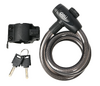 DELI κλειδαριά ποδηλάτου με κλειδί DL508062, Φ12mm, 1m, μαύρη