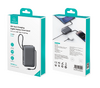 USAMS power bank CD228 με 2x καλώδια, 2x θύρες εξόδου, 10000mAh, 20W, γκρι