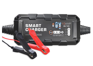 BYGD car battery charger & maintainer F10000, 6V/2A 12V/10A