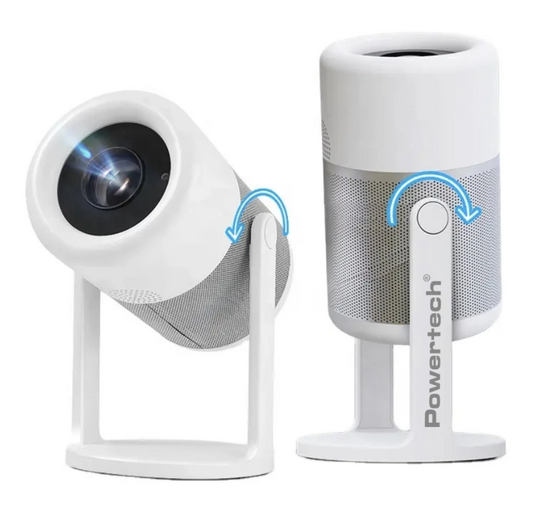 POWERTECH smart βιντεοπροβολέας PT-1305, 1080p, WiFi, Android, 170 ANSI lumens, λευκός
