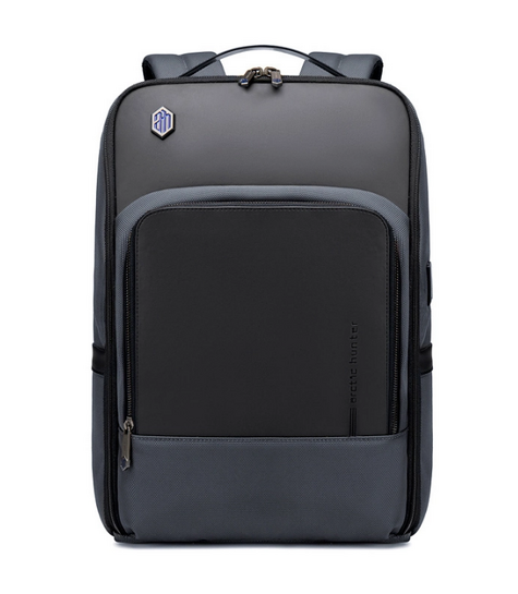 ARCTIC HUNTER τσάντα πλάτης B00403 με θήκη laptop 15.6", USB, 19L, γκρι