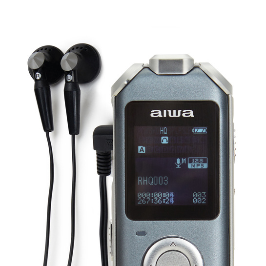 AIWA VOICE RECORDER BUILT-IN MEMORY 16GB DVR-M700