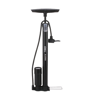 DELI hand pump DL-QT002 with pressure gauge, 120PSI, black