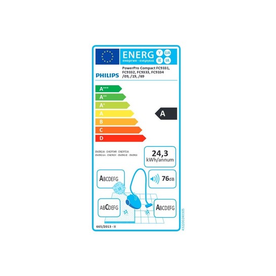 Ηλεκτρική Σκούπα Philips PowerPro Compact (FC9334/09) (PHIFC9334/09)