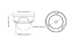 HIKVISION HIWATCH IP κάμερα HWI-D140H, POE, 2.8mm, 4MP, IP67 & IK10