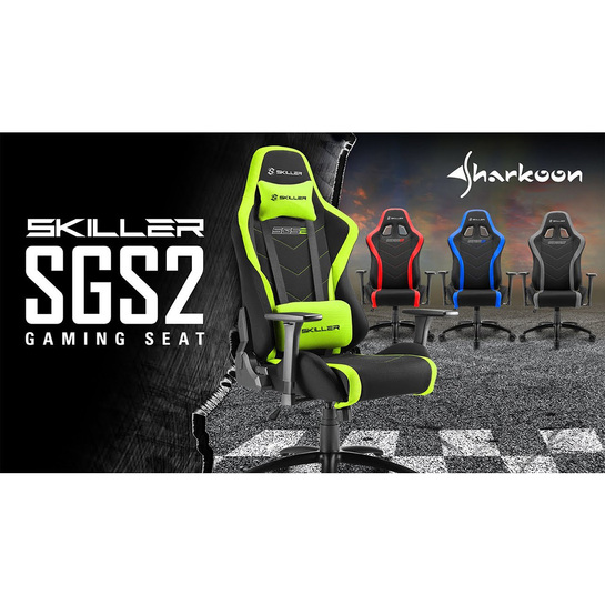 Sharkoon Skiller SGS2 gaming chair Iron Black/Grey (SGS2GY)