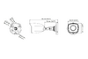 HIKVISION HIWATCH υβριδική κάμερα HWT-B120-M, 2.8mm, 2MP, IP66