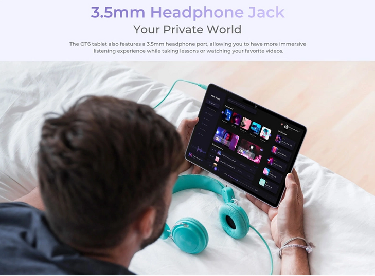 OUKITEL tablet OT6, 10.1" FHD+, 4/64GB, 8000mAh, Android 13, γκρι