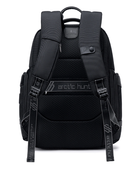 ARCTIC HUNTER τσάντα πλάτης B00683 με θήκη laptop 15.6", USB, 20.5L, μαύρη