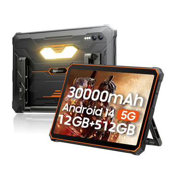 BLACKVIEW OCTA-CORE RUGGED TABLET 10.95' (12GB+512GB) ACTIVE 10 PRO 5G NFC SIM ANDROID 14 ORANGE