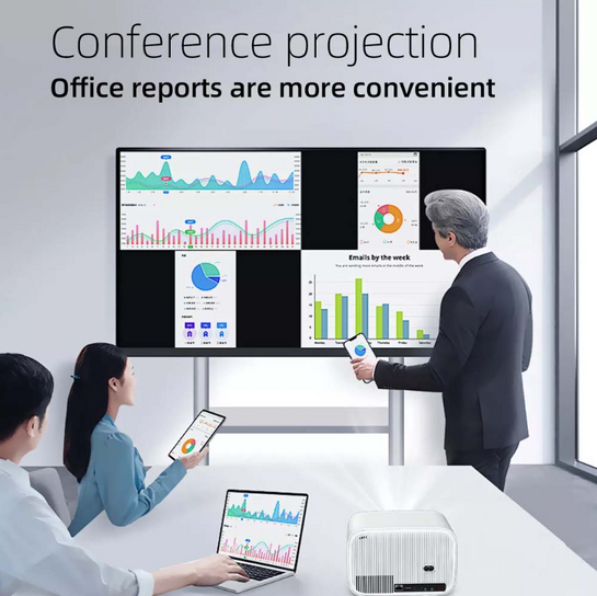 VOLTO HOME PROJECTOR 1080P ANSI 300 WIFI BT ANDROID 12 AUTO FOCUS SUN702