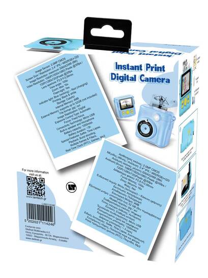 LAMTECH KID INSTANT CAMERA WITH FLASH BLUE LAM114246