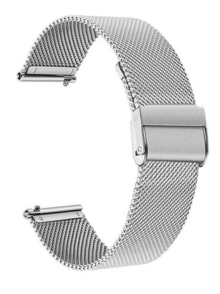 Λουράκι ρολογιού BAND-012-SL, 20mm, μεταλλικό, ασημί
