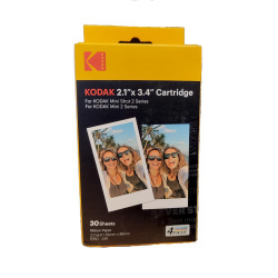 KODAK PAPER & CARTIDGE 4PASS FOR MINI SHOT 2 RETRO 2.1' X 3.4' (30pcs pack)