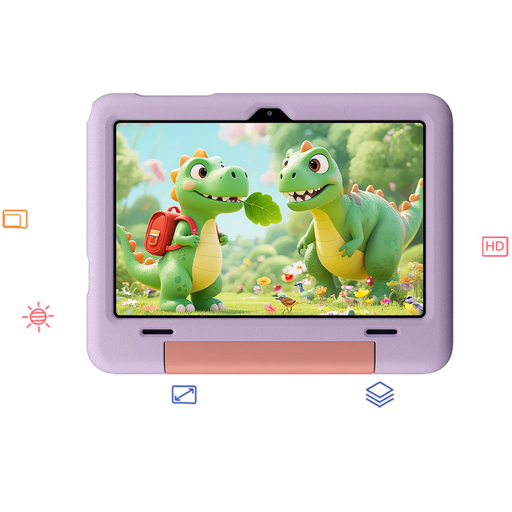 BLACKVIEW QUAD-CORE 10.1′ KID TABLET (4GB+64GB) ANDROID 15 UNICORN PURPLE
