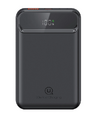 USAMS power bank US-CD214, 2x έξοδοι, wireless, 10000mAh, 20W, μαύρο