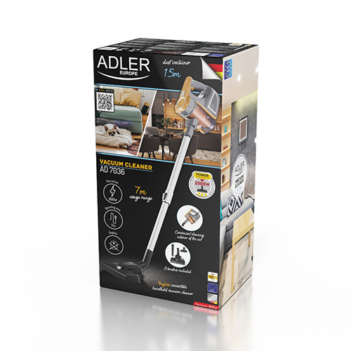 ADLER UPRIGHT VACUUM CLEANER - HANDHELD AD7036
