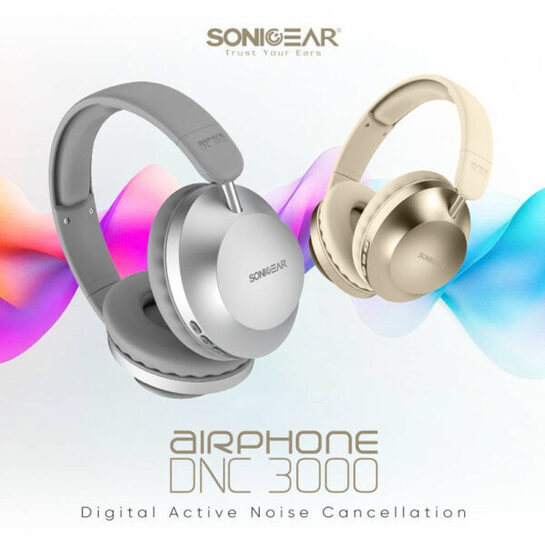 SONIC GEAR BT5.4 HEADSET AIRPHONE DNC 3000 CREAM APDNC3000CR