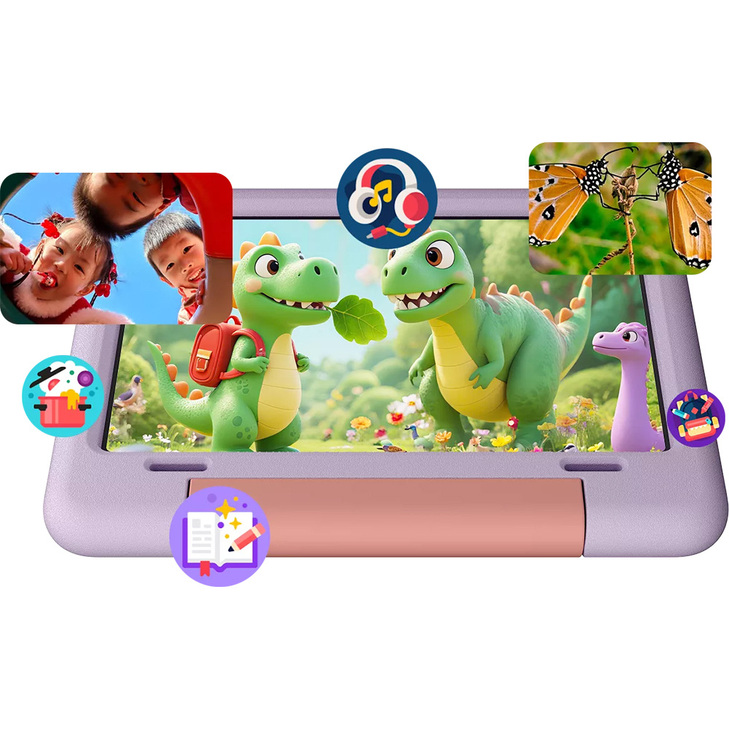 BLACKVIEW QUAD-CORE 10.1′ KID TABLET (4GB+64GB) ANDROID 15 UNICORN PURPLE
