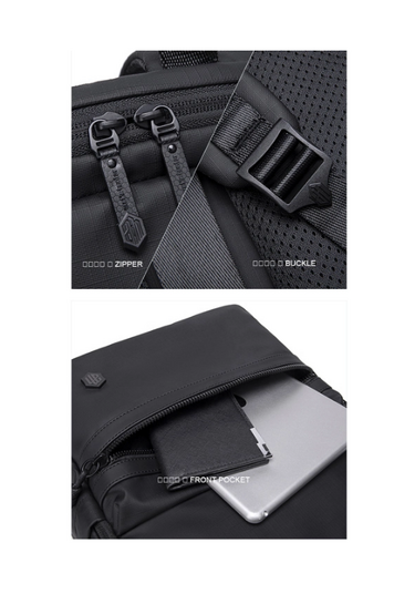 ARCTIC HUNTER τσάντα πλάτης B00536 με θήκη laptop 15.6", 21L, μαύρη